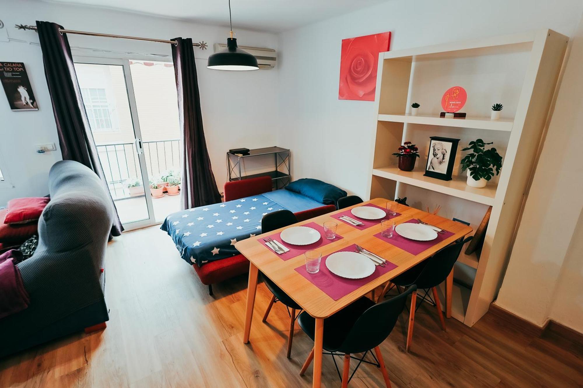 Cabanyal, 8 Min, Terrace, Smart Tv Appartamento *