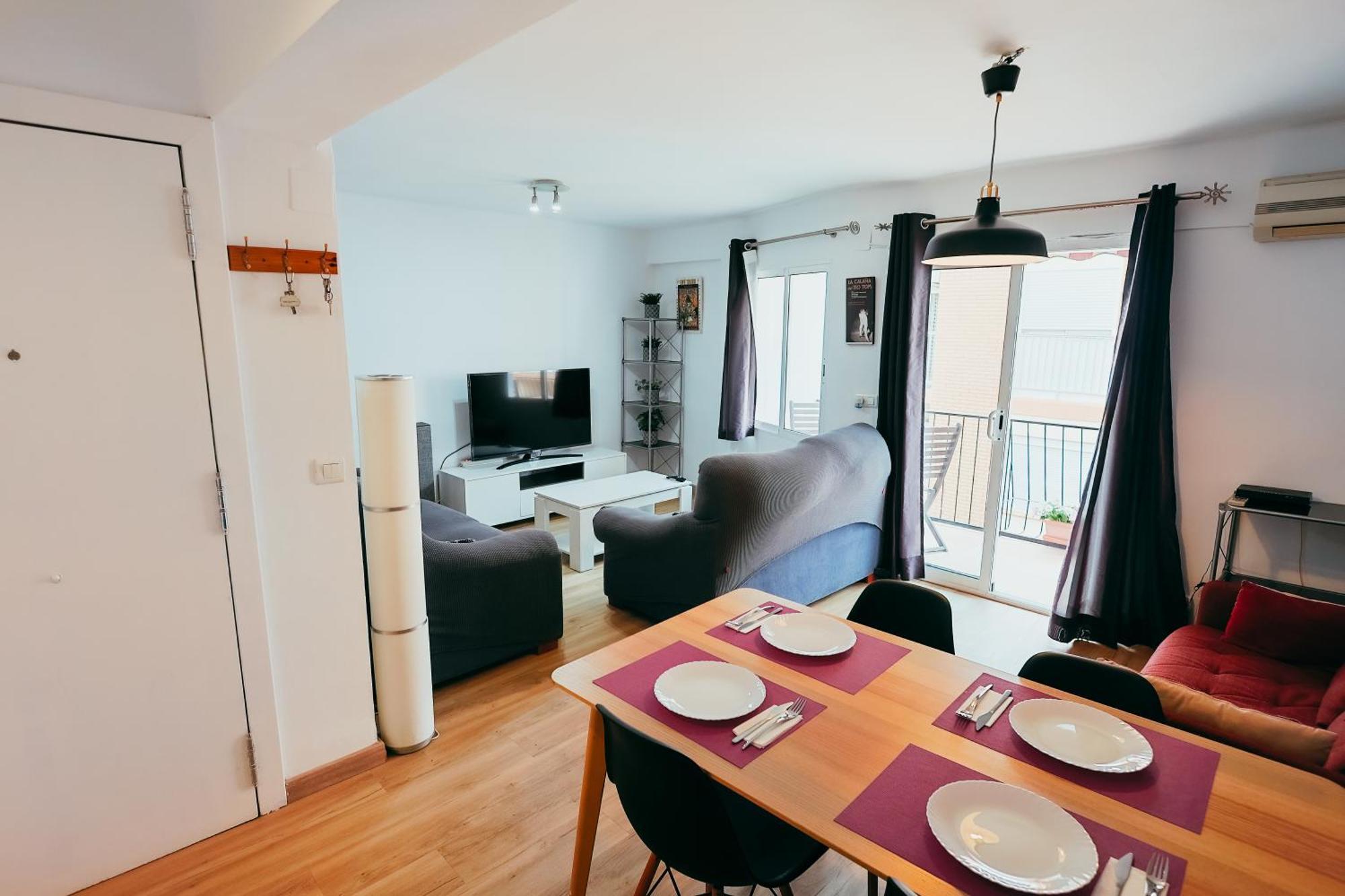 Cabanyal, 8 Min, Terrace, Smart Tv Appartamento